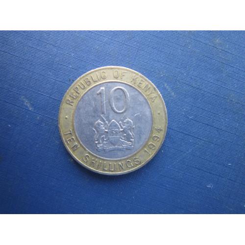 Монета 10 шилінгів Кенія 1994