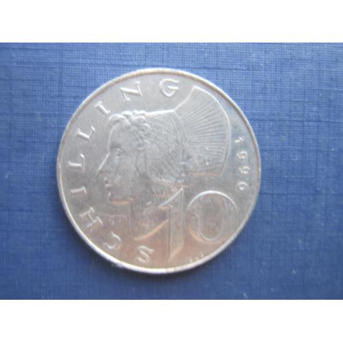 Монета 10 шиллингов Австрия 1996