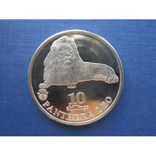 Монета 10 шиллингов Биафра (Нигерия) 2020 фауна лев