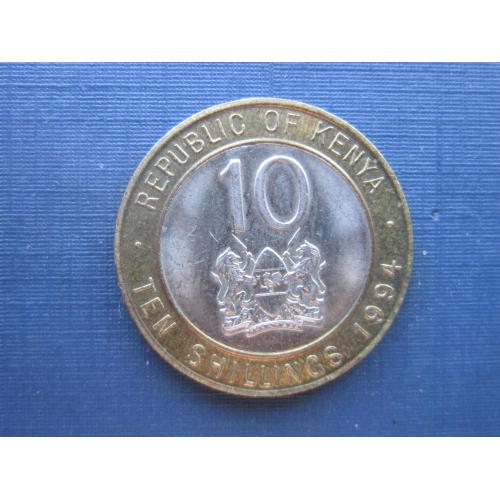 Монета 10 шиллингов Кения 1994