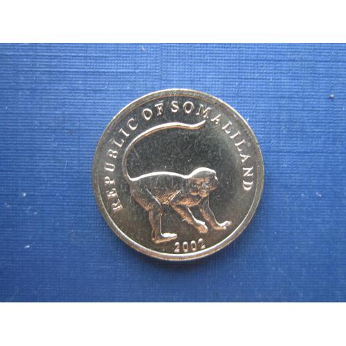 Монета 10 шиллингов Сомали Сомалиленд 2002 фауна обезьяна