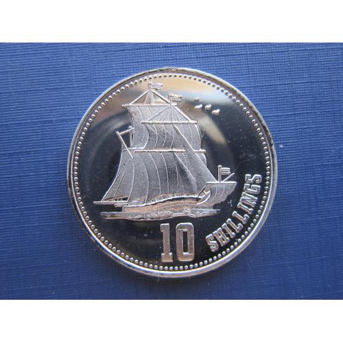 Монета 10 шиллингов Сомали Сомалиленд 2019 корабль парусник №1