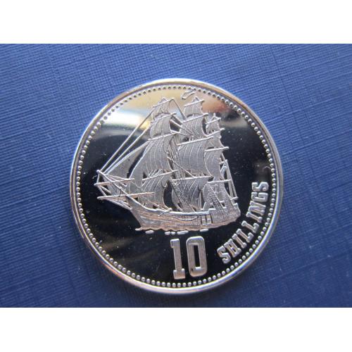 Монета 10 шиллингов Сомали Сомалиленд 2019 корабль парусник №2