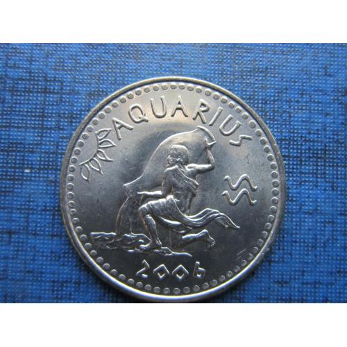 Монета 10 шиллингов Сомалиленд Сомали 2006 Знаки зодиака Водолей