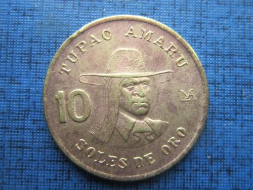 Монета 10 соль Перу 1982