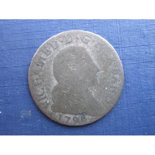 Монета 10 сольди Герцогство Савойя (Франция Италия) 1796 Викторио Амедео III серебро