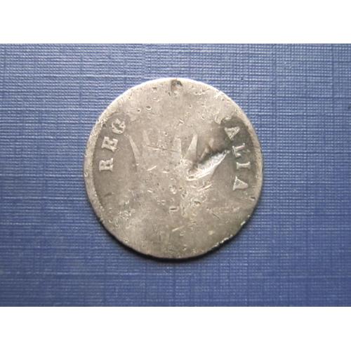 Монета 10 сольди Италия Наполеон 1811 серебро нечастая как есть