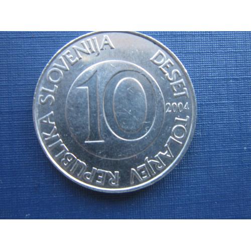 Монета 10 толаров Словения 2004 фауна конь лошадь