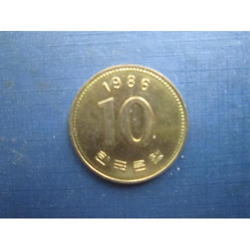 Монета 10 вон Південна Корея 1986