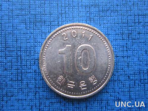 монета 10 вона Корея 2011
