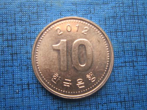 Монета 10 вона Корея 2012