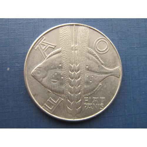 Монета 10 злотых Польша 1971 ФАО фауна рыба камбала