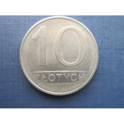 Монета 10 злотых Польша 1987