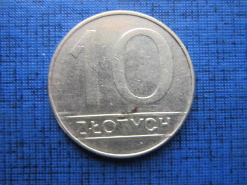 Монета 10 злотых Польша 1990