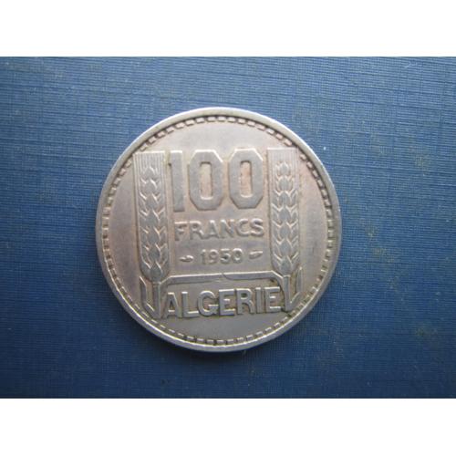 Монета 100 франків Алжир Французький 1950