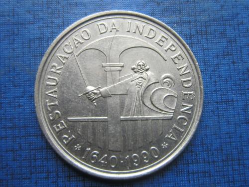 Монета 100 ишкуду Португалия 1990 Восстановление независимости 350 лет