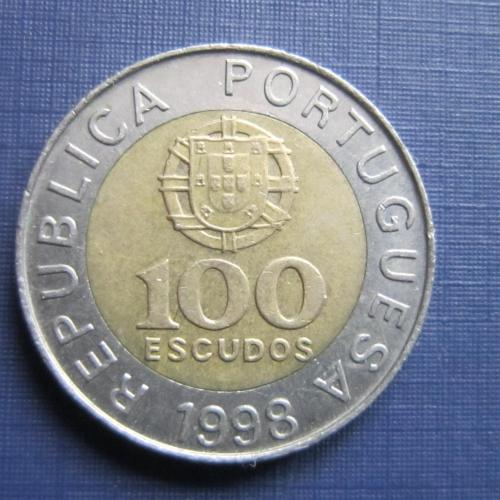 Монета 100 ишкуду Португалия 1998 Педро Нуниш медицина навигация