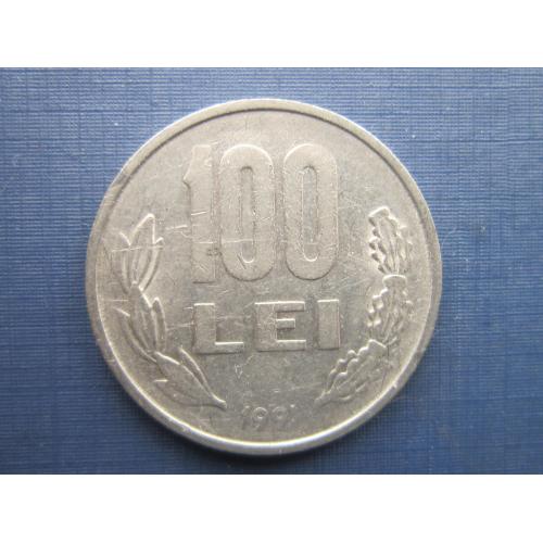 Монета 100 лей Румыния 1991