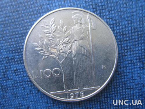 Монета 100 лир Италия 1978

