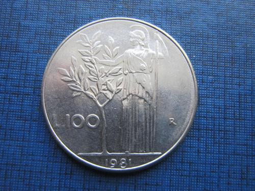 Монета 100 лир Италия 1981
