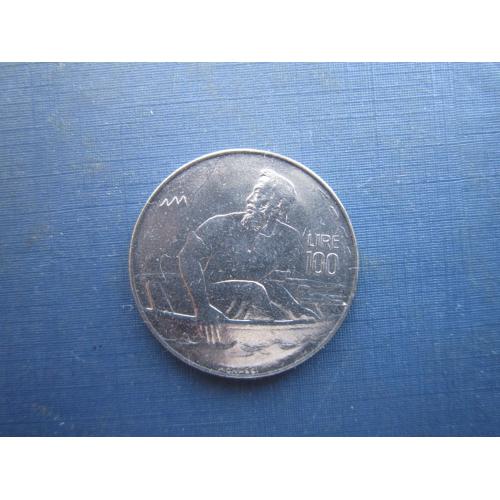 Монета 100 лір Сан-Маріно 1972 Святий Марін лодка рибак