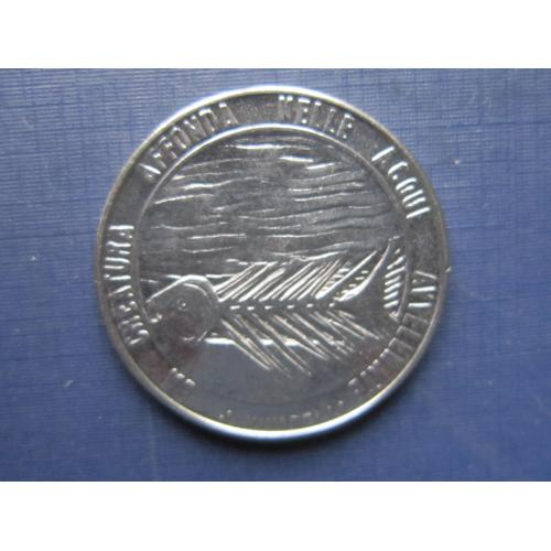 Монета 100 лир Сан-Марино 1977 фауна рыба скелет экология