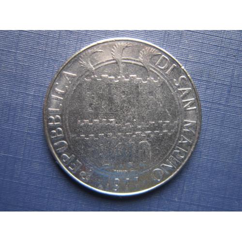 Монета 100 лир Сан-Марино 1977 Земля экология космос