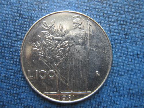 Монета 100 лпр Италия 1981