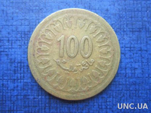 монета 100 миллим Тунис 1960
