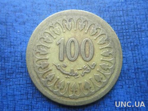 монета 100 миллим Тунис 1983

