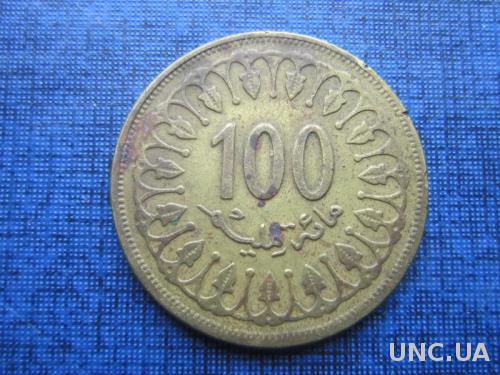 монета 100 миллим Тунис 1997
