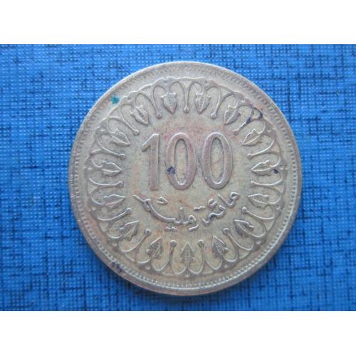 Монета 100 миллим Тунис 2005