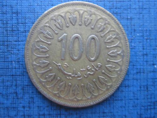 Монета 100 миллим Тунис 2008