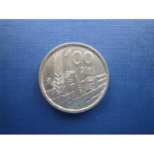 Монета 100 песет Испания 1995 ФАО