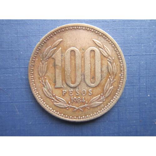Монета 100 песо Чили 1984