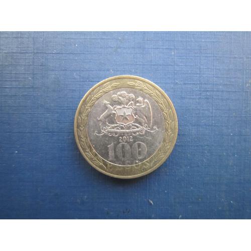 Монета 100 песо Чилі 2012