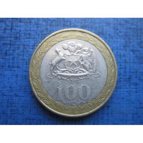 Монета 100 песо Чили 2014