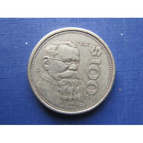 Монета 100 песо Мексика 1984