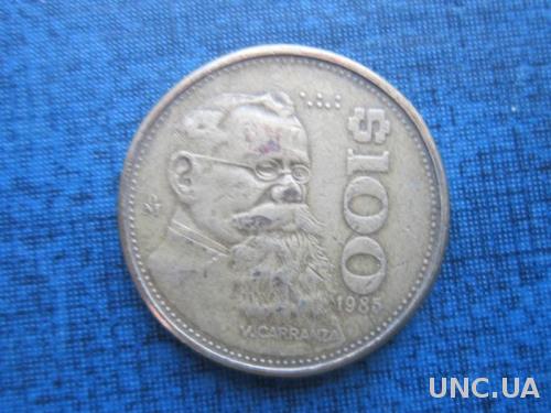 монета 100 песо Мексика 1985
