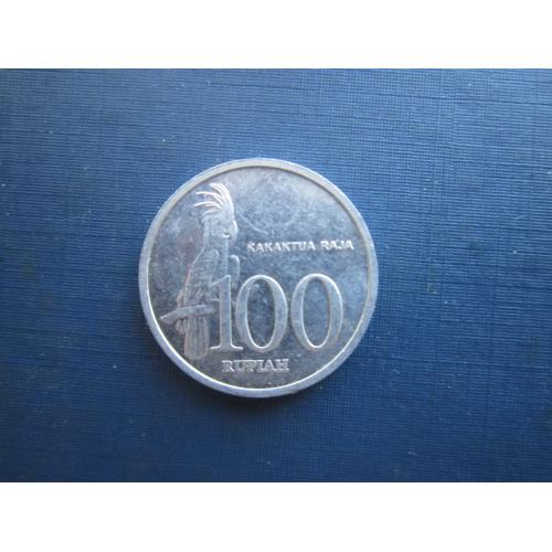Монета 100 рупій Індонезія 2005 фауна птах папуга алюміній