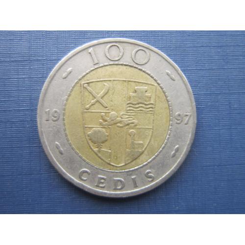 Монета 100 седи Гана 1997 