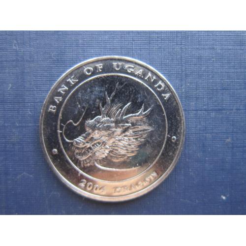 Монета 100 шиллингов Уганда 2004 гороскоп фауна дракон