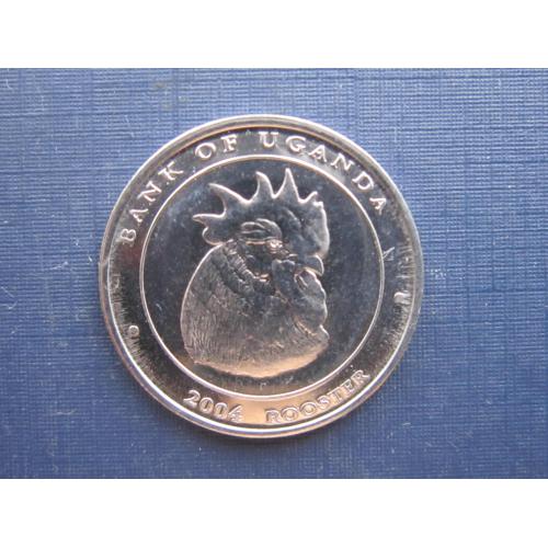 Монета 100 шиллингов Уганда 2004 гороскоп фауна птица петух