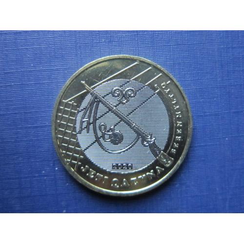 Монета 100 тенге Казахстан 2020 юбилейка Сокровища степи кремниевое ружьё