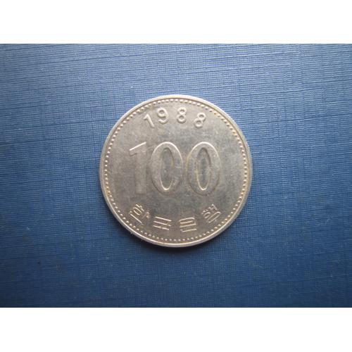 Монета 100 вон Южная Корея 1988