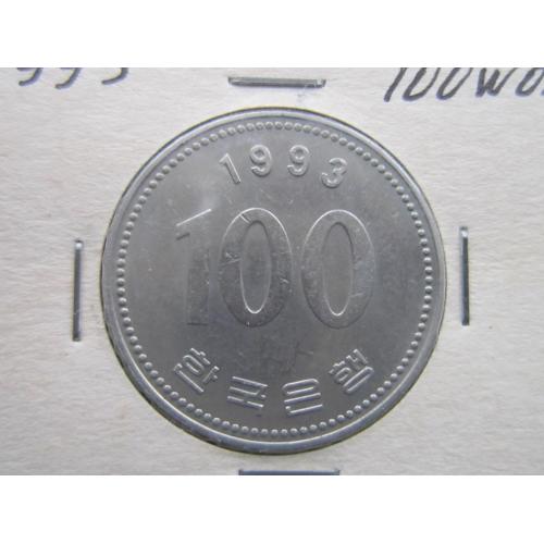 Монета 100 вон Южная Корея 1993