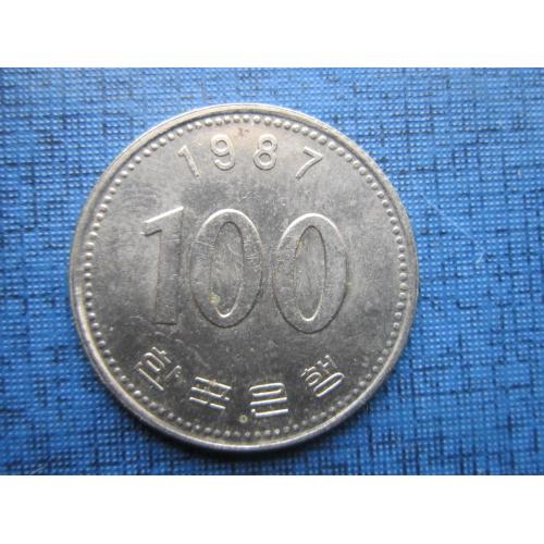 Монета 100 вона Корея Южная 1987