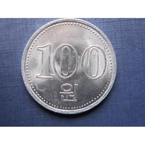 Монета 100 вона Северная Корея КНДР 2005 состояние