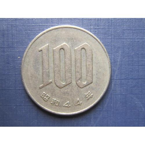 Монета 100 йен Япония 1969 (44)