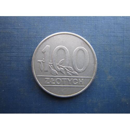 Монета 100 злотих Польща 1990
